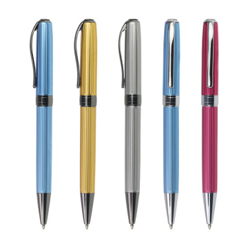 Multi color marketing gift items promotion metal roller ball pens set